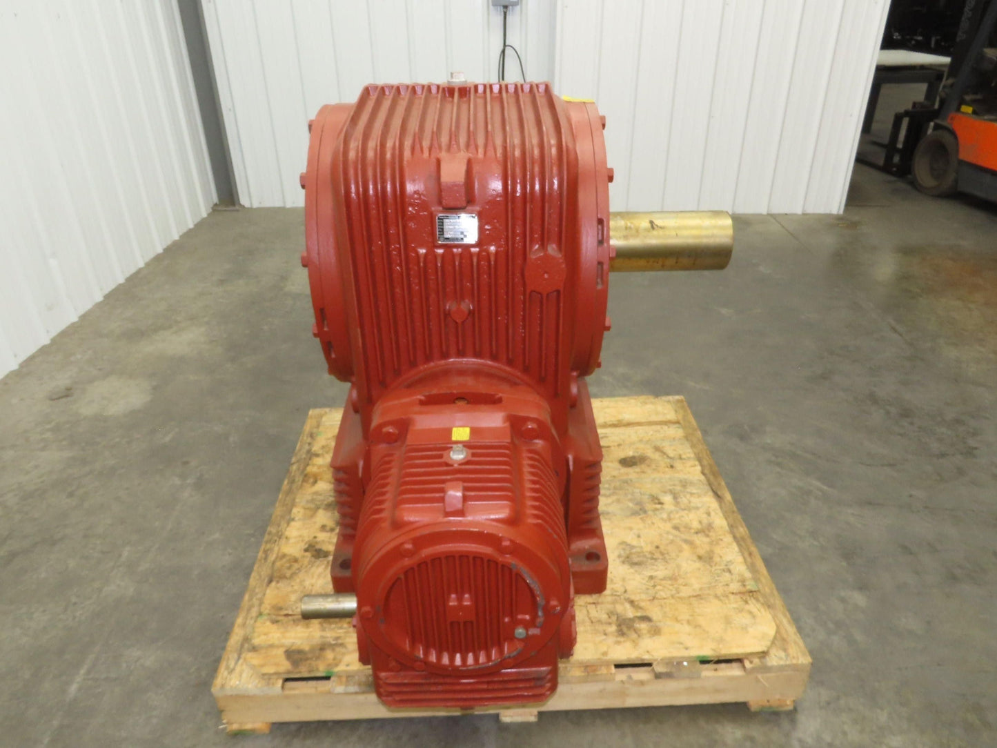 Textron Cone Drive UU60-120 Double Reduction Gearbox 625:1 Speed Reducer 2.88RPM