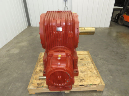 Textron Cone Drive UU60-120 Double Reduction Gearbox 625:1 Speed Reducer 2.88RPM