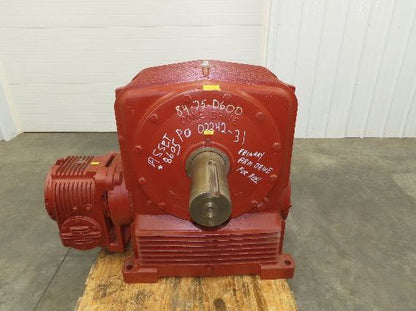 Textron Cone Drive UU60-120 Double Reduction Gearbox 625:1 Speed Reducer 2.88RPM