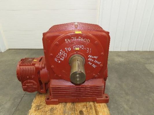 Textron Cone Drive UU60-120 Double Reduction Gearbox 625:1 Speed Reducer 2.88RPM