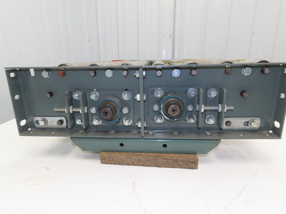 Hytrol 24" Accumulation Roller Conveyor Double Tail Pulley Joiner Section 21"BF
