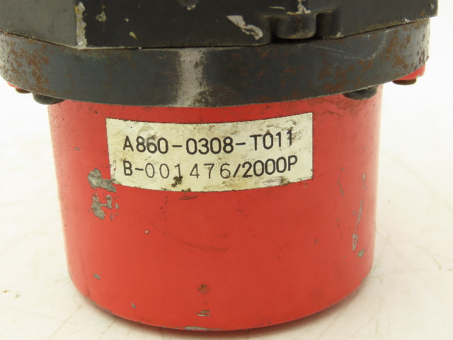 Fanuc A-601343 AC Servo Motor 90v 2000rpm 2Nm A860-0308-T011 Encoder