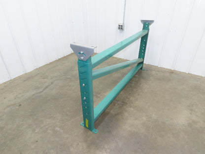 Roach 60"W Pallet Conveyor Leg Floor Support Adj Height 32"-53" Heavy Duty