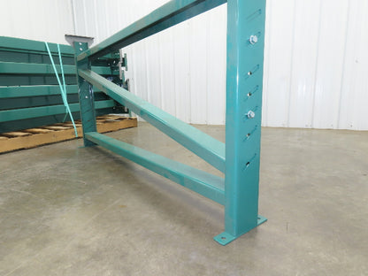 Roach 60"W Pallet Conveyor Leg Floor Support Adj Height 32"-53" Heavy Duty