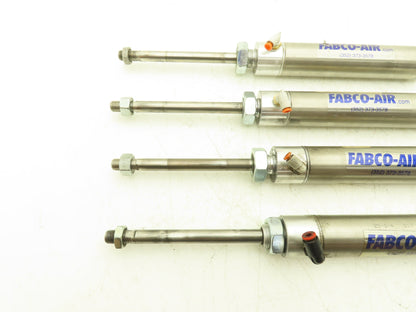Fabco-Air 25-D-4 Pneumatic Air Cylinder 1-1/4" Bore 4-1/2" Stroke  Lot of 4