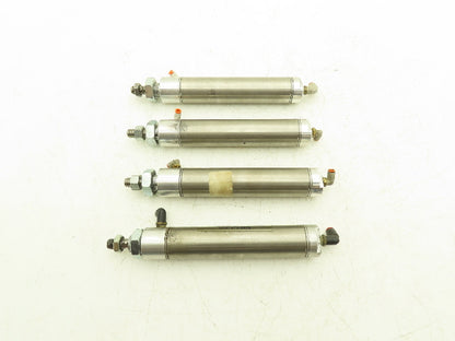 Fabco-Air 25-D-4 Pneumatic Air Cylinder 1-1/4" Bore 4-1/2" Stroke  Lot of 4