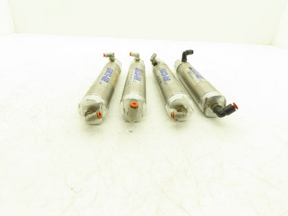 Fabco-Air 25-D-4 Pneumatic Air Cylinder 1-1/4" Bore 4-1/2" Stroke  Lot of 4