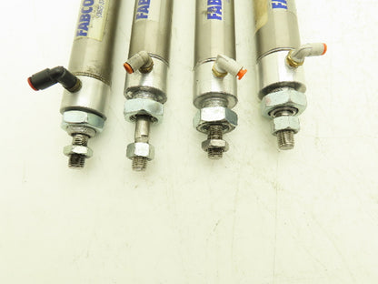 Fabco-Air 25-D-4 Pneumatic Air Cylinder 1-1/4" Bore 4-1/2" Stroke  Lot of 4