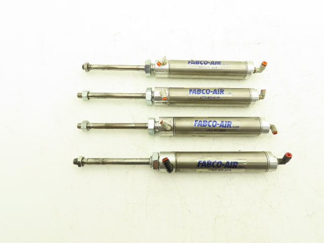 Fabco-Air 25-D-4 Pneumatic Air Cylinder 1-1/4" Bore 4-1/2" Stroke  Lot of 4