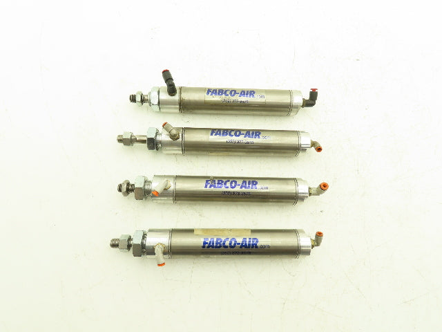 Fabco-Air 25-D-4 Pneumatic Air Cylinder 1-1/4" Bore 4-1/2" Stroke  Lot of 4