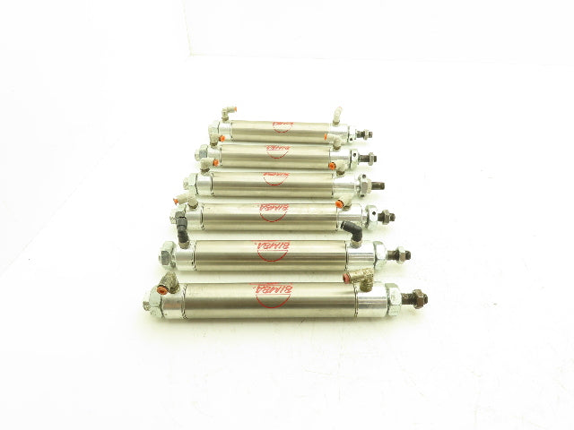 Bimba 124.75-DP Pneumatic Air Cylinder 1-1/4" Bore 4-3/4" Stroke 7/16" Rod