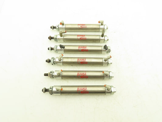 Bimba 124.75-DP Pneumatic Air Cylinder 1-1/4" Bore 4-3/4" Stroke 7/16" Rod