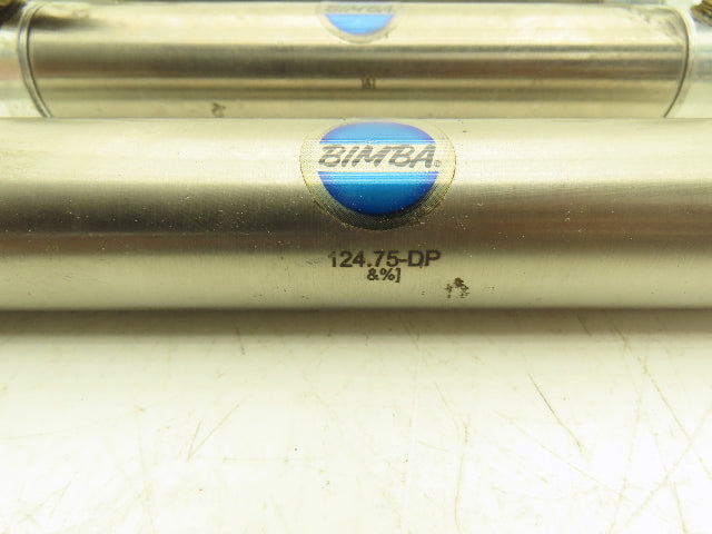Bimba 124.75-DP Pneumatic Air Cylinder 1-1/4" Bore 4-3/4" Stroke 7/16" Rod