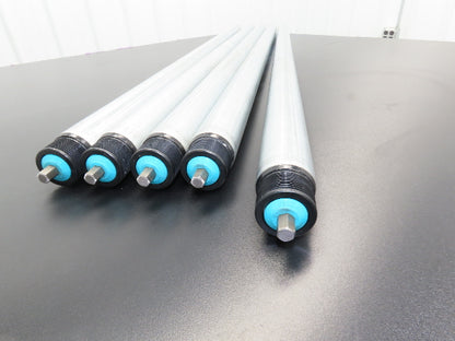 Damon 2250 Conveyor Roller 1.9"x 51"BF Poly-Vee Belt Galvanized Steel  Lot of 5