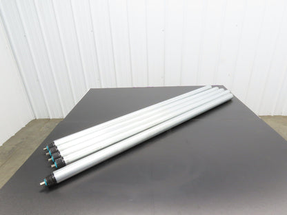 Damon 2250 Conveyor Roller 1.9"x 51"BF Poly-Vee Belt Galvanized Steel  Lot of 5