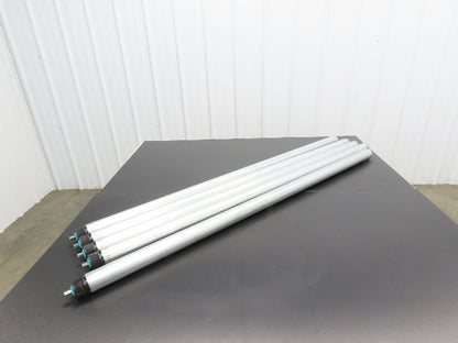 Damon 2250 Conveyor Roller 1.9"x 51"BF Poly-Vee Belt Galvanized Steel  Lot of 5