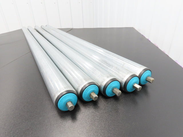 Damon 2250 Conveyor Roller 1.9"x 51"BF Poly-Vee Belt Galvanized Steel  Lot of 5