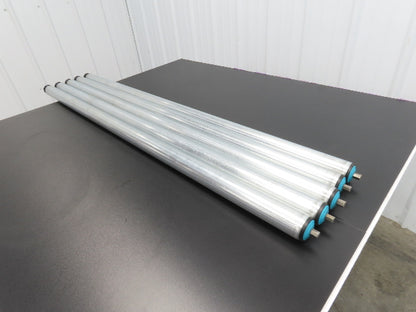 Damon 2250 Conveyor Roller 1.9"x 51"BF Poly-Vee Belt Galvanized Steel  Lot of 5