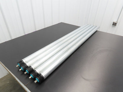Damon 2250 Conveyor Roller 1.9"x 51"BF Poly-Vee Belt Galvanized Steel  Lot of 5