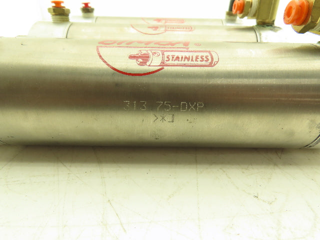 Bimba 313.75-DXP Pneumatic Air Cylinder 2" Bore 3-3/4" Stroke 5/8" Rod Lot of 3