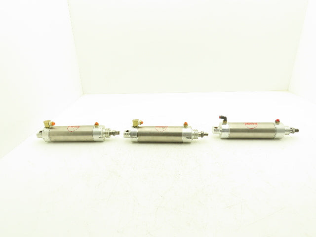 Bimba 313.75-DXP Pneumatic Air Cylinder 2" Bore 3-3/4" Stroke 5/8" Rod Lot of 3