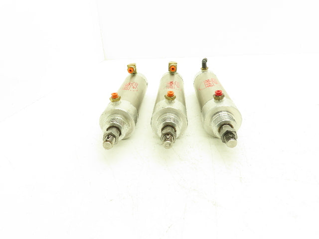 Bimba 313.75-DXP Pneumatic Air Cylinder 2" Bore 3-3/4" Stroke 5/8" Rod Lot of 3