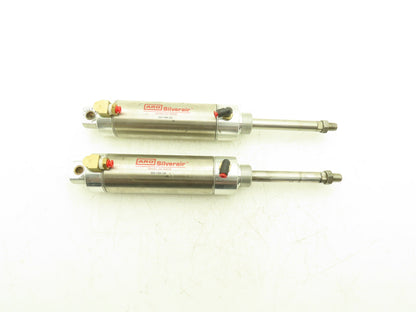 ARO 313.75-DXP Pneumatic Air Cylinder Silverair 2" Bore 3-3/4" Stroke 5/8" Rod