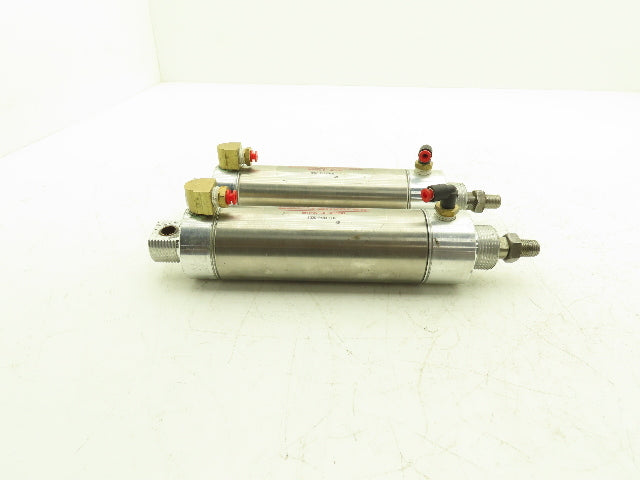 ARO 313.75-DXP Pneumatic Air Cylinder Silverair 2" Bore 3-3/4" Stroke 5/8" Rod