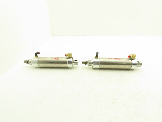 ARO 313.75-DXP Pneumatic Air Cylinder Silverair 2" Bore 3-3/4" Stroke 5/8" Rod
