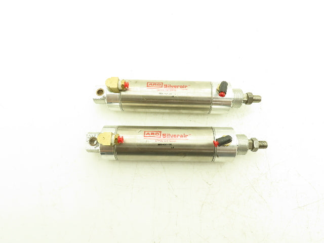 ARO 313.75-DXP Pneumatic Air Cylinder Silverair 2" Bore 3-3/4" Stroke 5/8" Rod
