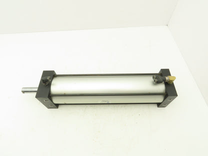 TRD Bimba Pneumatic Air Cylinder 4" Bore 15" Stroke 250 PSI Bottom Tapped