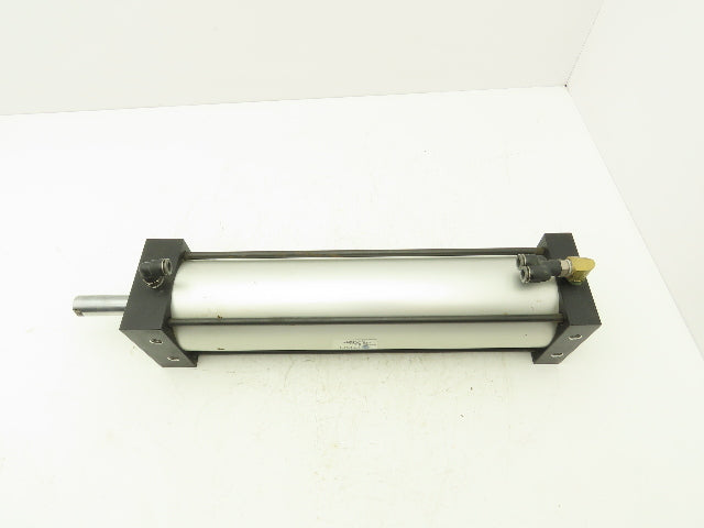 TRD Bimba Pneumatic Air Cylinder 4" Bore 15" Stroke 250 PSI Bottom Tapped