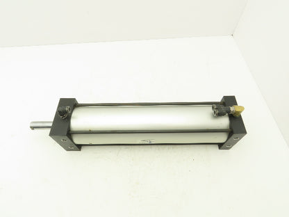 TRD Bimba Pneumatic Air Cylinder 4" Bore 15" Stroke 250 PSI Bottom Tapped