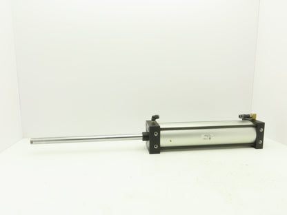 TRD Bimba Pneumatic Air Cylinder 4" Bore 15" Stroke 250 PSI Bottom Tapped