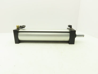 TRD Bimba Pneumatic Air Cylinder 4" Bore 15" Stroke 250 PSI Bottom Tapped