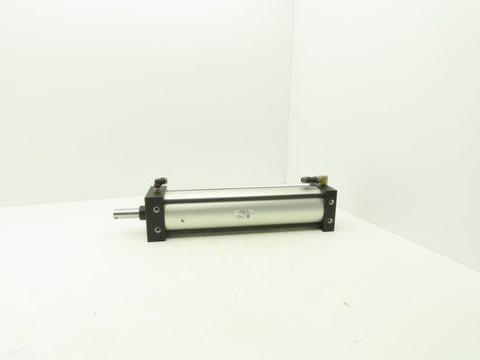 TRD Bimba Pneumatic Air Cylinder 4" Bore 15" Stroke 250 PSI Bottom Tapped