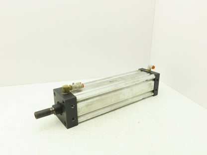 ARO Pneumatic Air Cylinder 4" Bore 15" Stroke 250 PSI Bottom Tapped