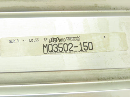 ARO Pneumatic Air Cylinder 4" Bore 15" Stroke 250 PSI Bottom Tapped