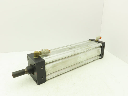 ARO Pneumatic Air Cylinder 4" Bore 15" Stroke 250 PSI Bottom Tapped