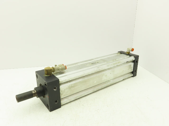 ARO Pneumatic Air Cylinder 4" Bore 15" Stroke 250 PSI Bottom Tapped