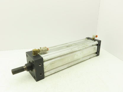 ARO Pneumatic Air Cylinder 4" Bore 15" Stroke 250 PSI Bottom Tapped