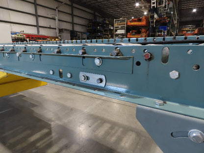 Hytrol 24"x 10' Belt-Over Roller Conveyor 21"BF Center Drive 1Hp 230/460V 136fpm