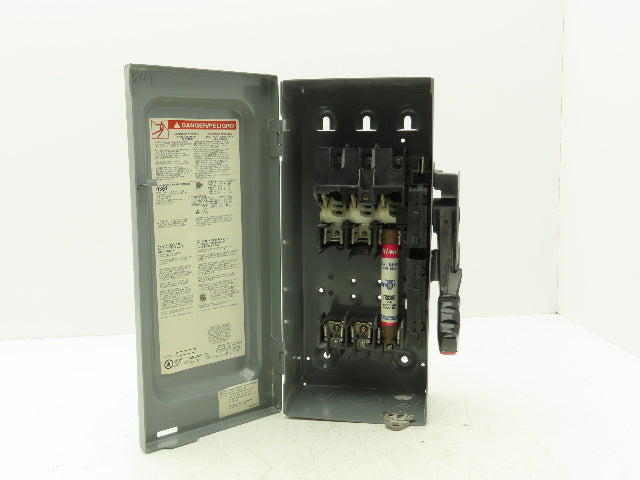 Square D H361 Fusible Heavy Duty Safety Disconnect Switch 30A 600VAC F05
