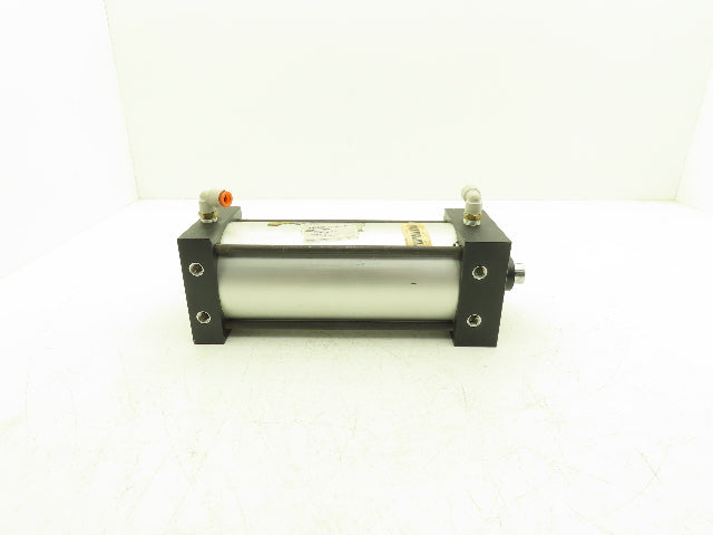TRD Bimba Pneumatic Air Cylinder 4" Bore 8" Stroke 250 PSI Bottom Tapped