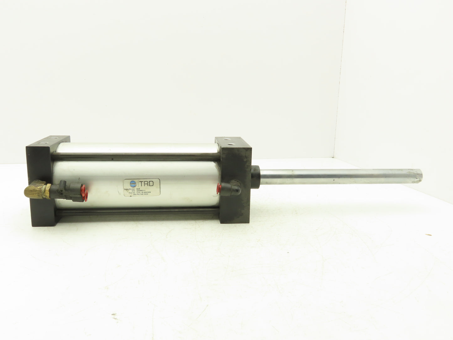 TRD Bimba Pneumatic Air Cylinder 4" Bore 8" Stroke 250 PSI 10.25" Extended Rod