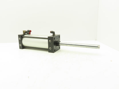 TRD Bimba Pneumatic Air Cylinder 4" Bore 8" Stroke 250 PSI 10.25" Extended Rod