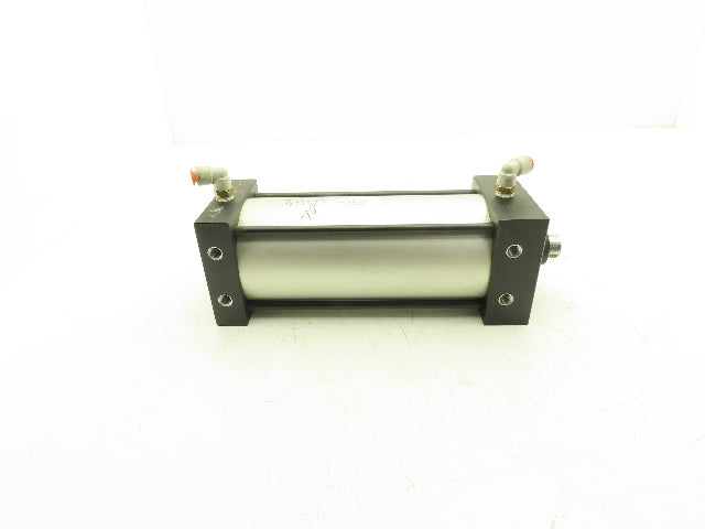 TRD Bimba Pneumatic Air Cylinder 4" Bore 8" Stroke 250 PSI Bottom Tapped