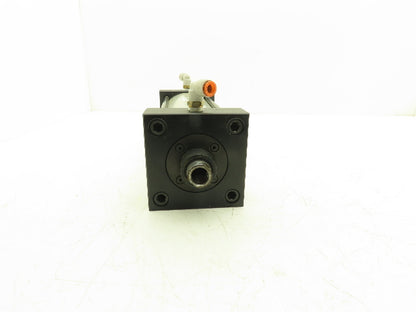 TRD Bimba Pneumatic Air Cylinder 4" Bore 8" Stroke 250 PSI Bottom Tapped