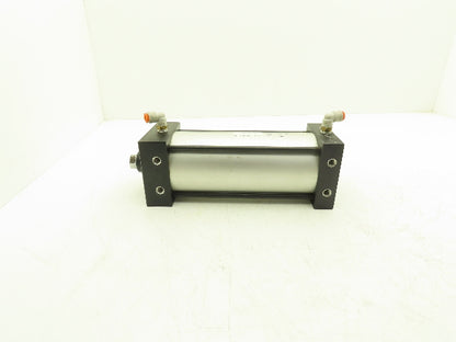 TRD Bimba Pneumatic Air Cylinder 4" Bore 8" Stroke 250 PSI Bottom Tapped