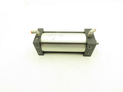 TRD Bimba Pneumatic Air Cylinder 4" Bore 8" Stroke 250 PSI Bottom Tapped